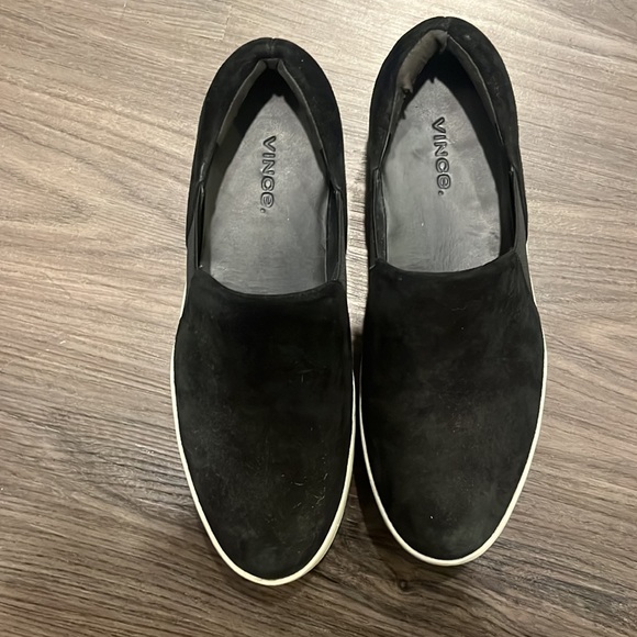 Vince Warren Platform Sneaker - Black Suede - Picture 2 of 4